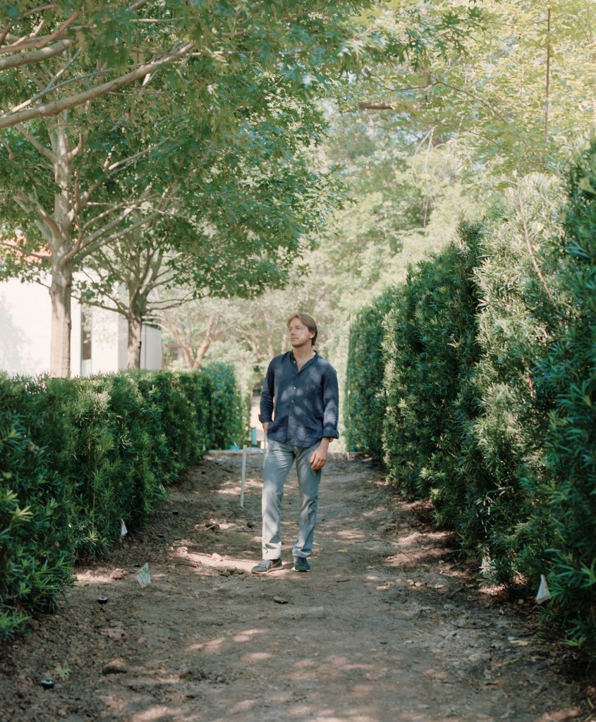 Luciano Giubbilei strolls and ponders his next garden. (Photo by Max Burkhalter)