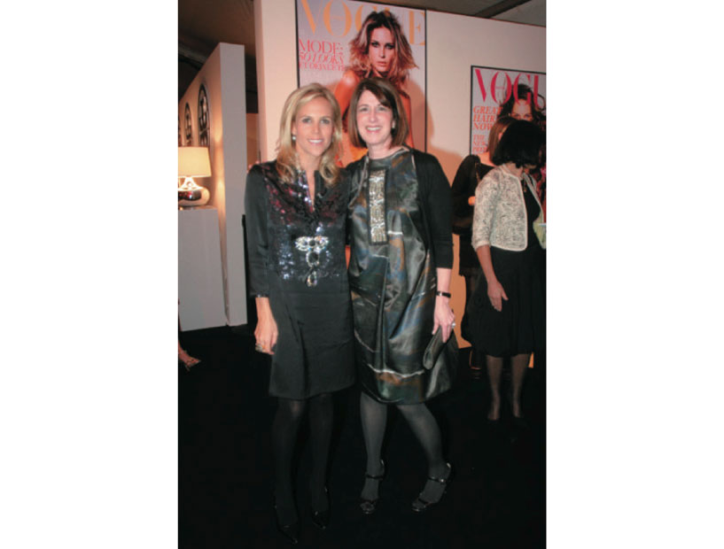 Tory Burch and Karen Katz at Fashion at the Park, November 2007