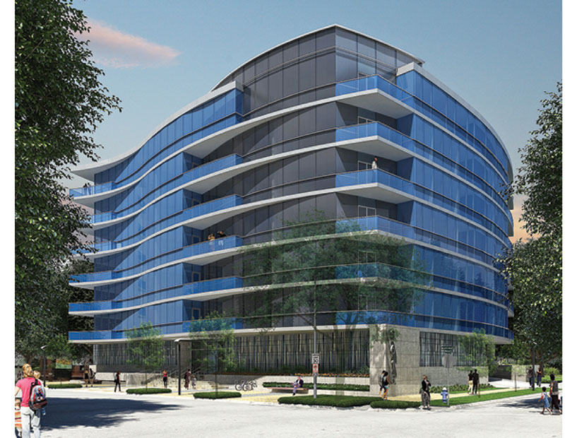 3615 Montrose brings a distinctive look modeled after Philip Johnson's Glass House.