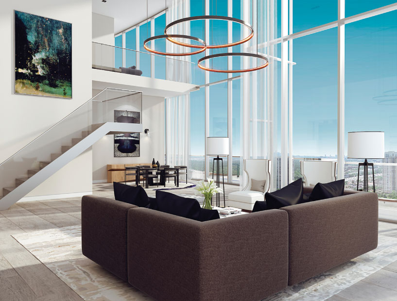 Houston's new high-life trends centers around distinctive buildings such as The Aurora.