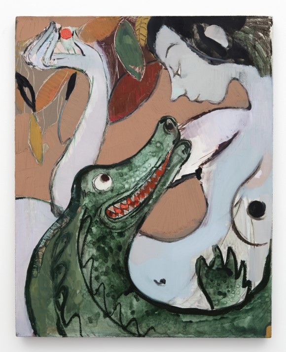 Sanya Kantarovsky's "CROCODILE III (AFTER L’ALPHA ET L’OMEGA)," 2015