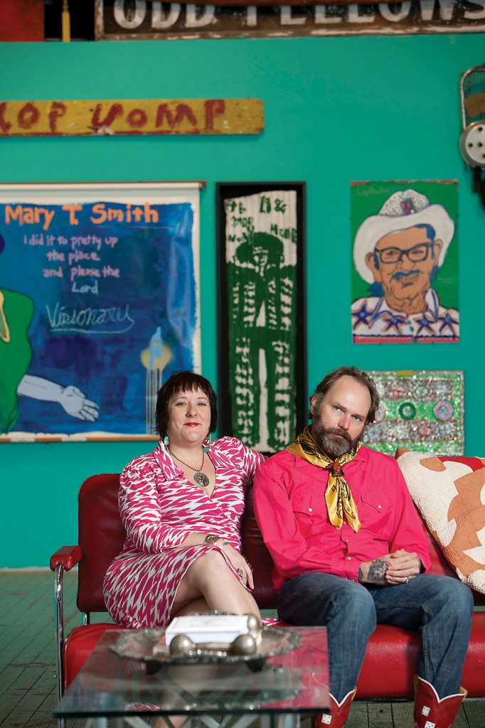 Proprietors Julie and Bruce Lee Webb in their residence.