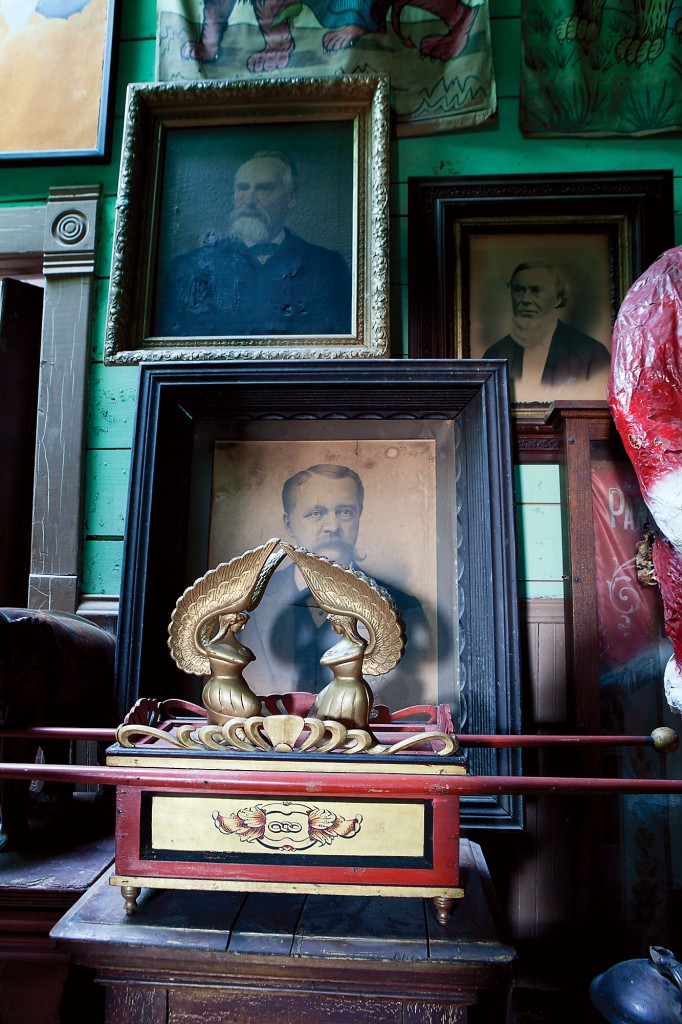 The Ark of the Covenant (foreground) figures prominently in Odd Fellows’ lore and collecting mania.