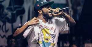 Fat Tony in his element: performing live.