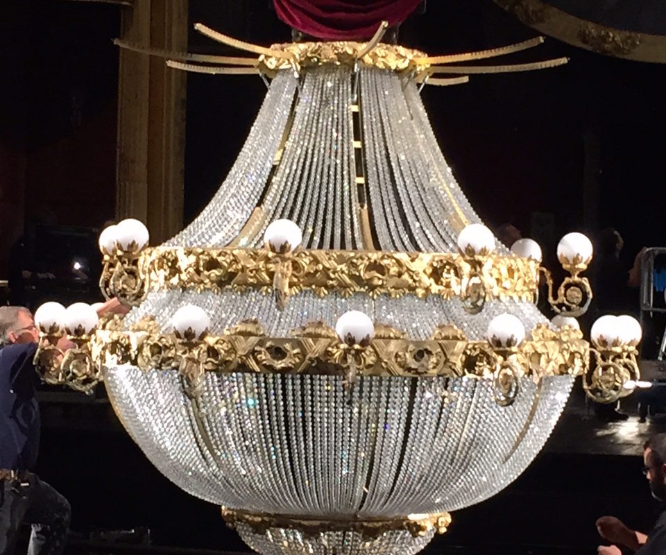 A Darker I Phantom Of The Opera Behind Scenes Secrets Houston S Hot Hobby Center Show A Darker I Phantom Of The Opera, Where Does The Chandelier Fall In Phantom