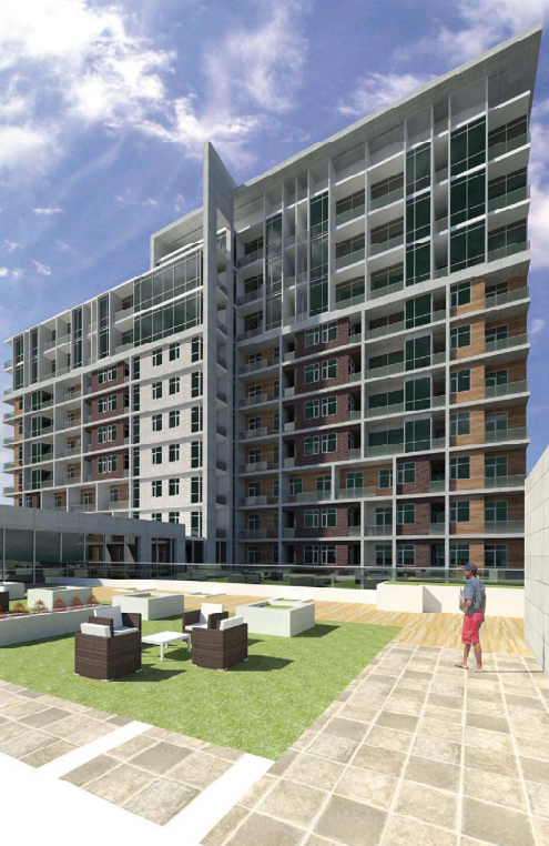 A view from the terrace at the Ivy Lofts. (Photo courtesy RE / MAX Inner Loop)