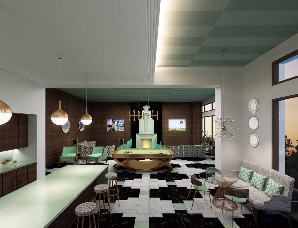 Club lounge. 