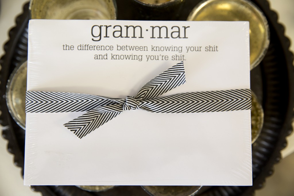 A friendly lesson in grammar is always a good thing.  