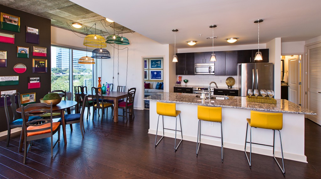 SkyHouse River Oaks' media lounge