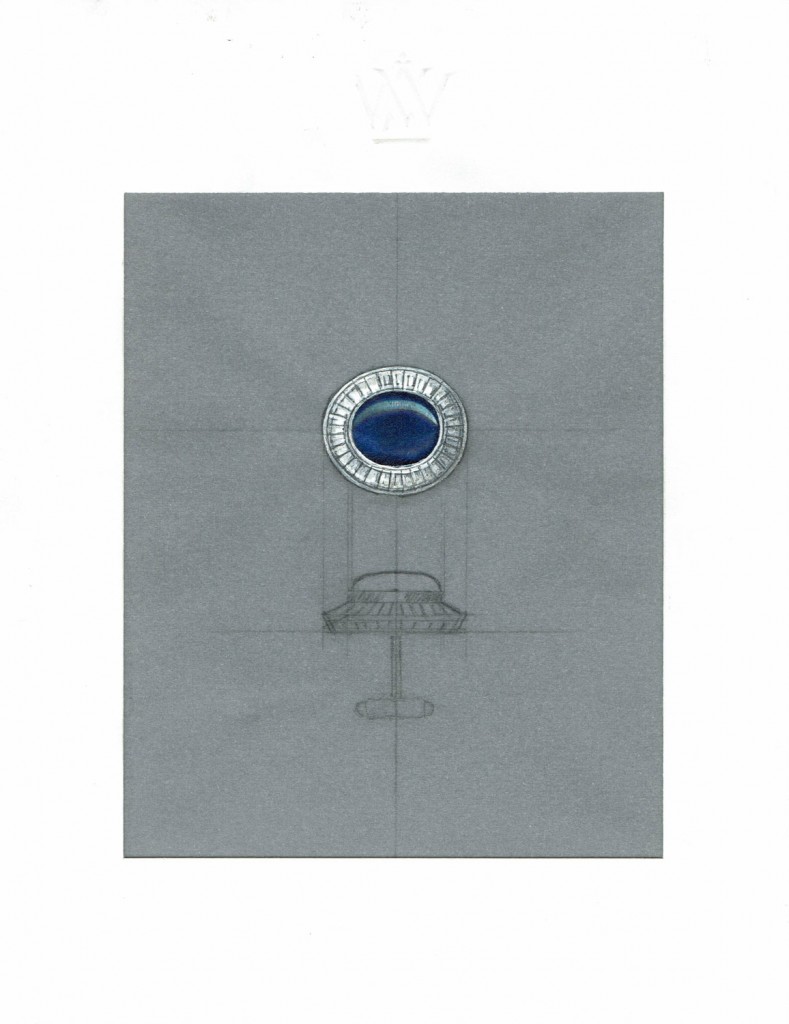 From sketch to work of art.