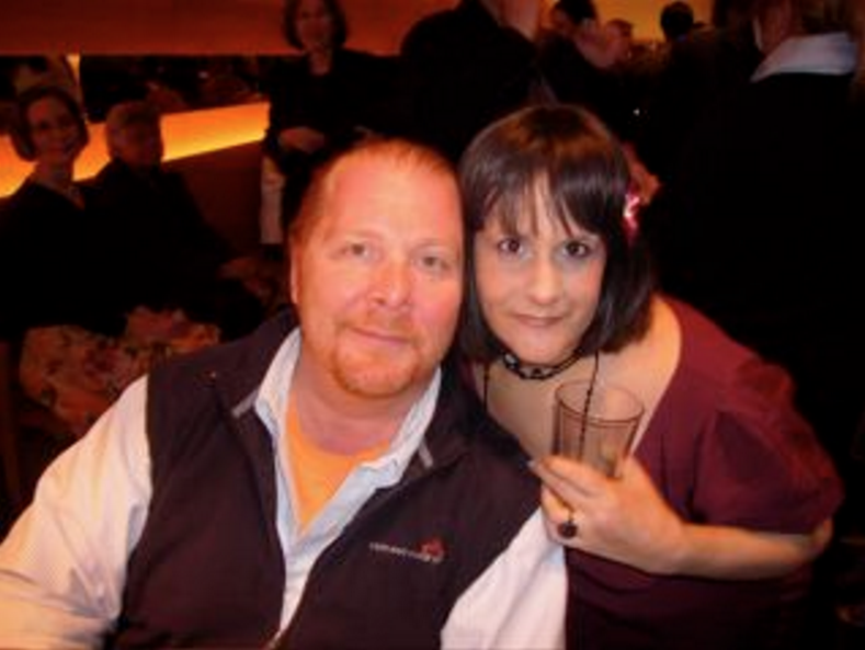 Gina DePalma and her former boss, Mario Batali. (Courtesy ginadepalma.net)