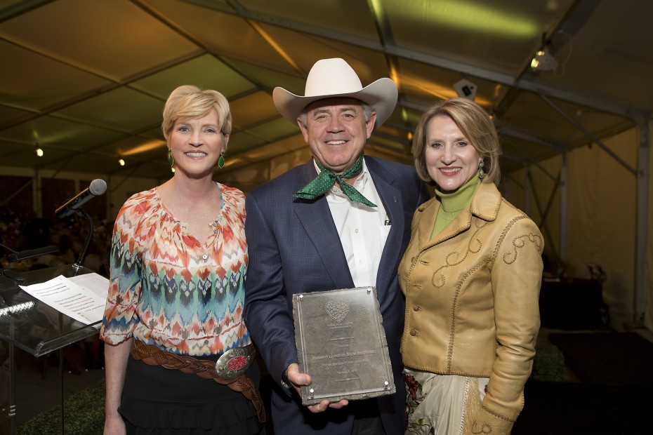 Memorial Park Conservancy’s 2015 Green Gala: Camille Patton, Jack Lyons, Tammy Jenkins. Photo by Jenny Antill.