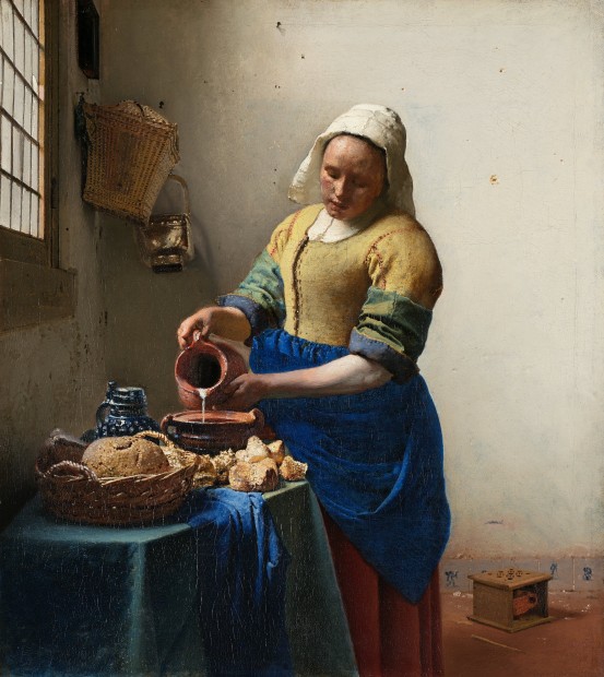 Vermeer's "Het melkmeisje"