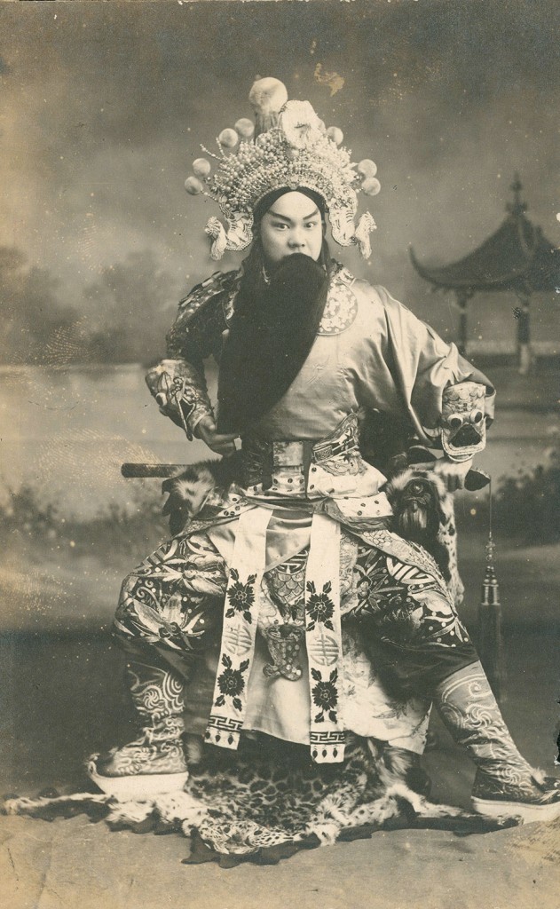 Chow's father, Zhou Xinfang, as Deng Ai in “Crossing the Yinping River,” 1915. Courtesy Michael and Eva Chow.