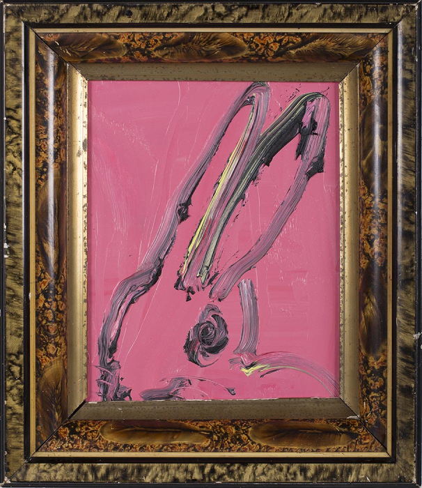 Hunt Slonem’s “Nancy,” 2013, testifies to the painter’s connection with the family of rabbits. See more lapins in “The Worlds of Hunt Slonem,” through April 30, at Gremillion & Co. Fine Art, Houston. This creature can be yours for $4,500.