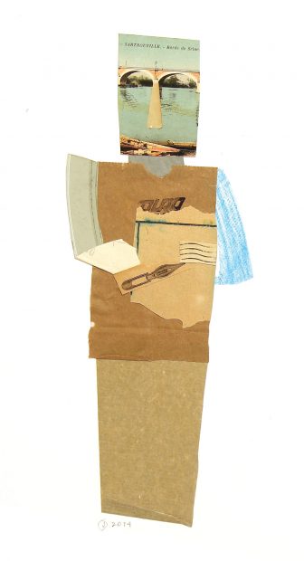 Jerry Jeanmard’s Beaux
Bridges, 2014, from the
“Paper People” series, at
Rebecca Hossack, London. Courtesy the artist and Wells Design/Jerry Jeanmard.