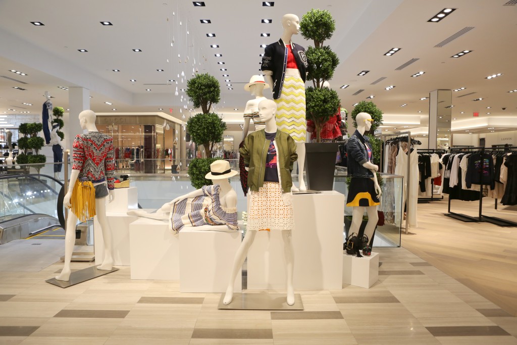 Saks' second floor is home to Women's Contemporary, Women's Designer, Modern, the Fifth Avenue Club, 51Fifteen Cuisine & Cocktails, Outerwear, Intimate Apparel and The Fur Salon. (Photo by Priscilla Dickson)