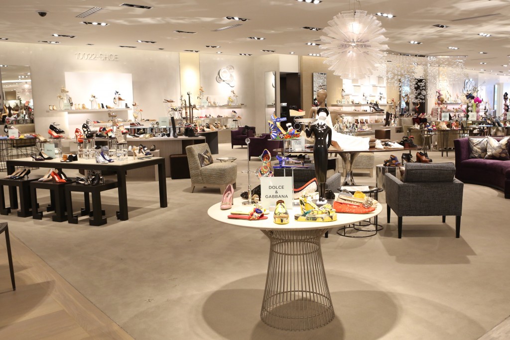 Saks' 1002-SHOE salon features everything from Chanel to Saint Laurent to Dries Van Noten, which is exclusive to Saks. (Photo by Priscilla Dickson)