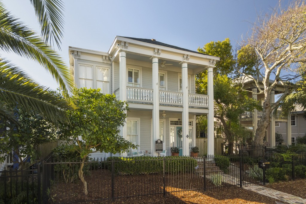 The circa-1870 Charles A. and Catherine C. Albertson House at 2017 Avenue N 1/2, part of the 42nd Annual Galveston Historic Homes Tour