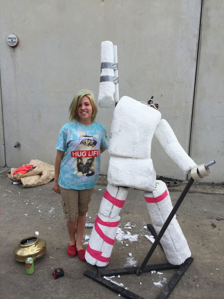 An early-stage rendering of one of the band members of Queen.