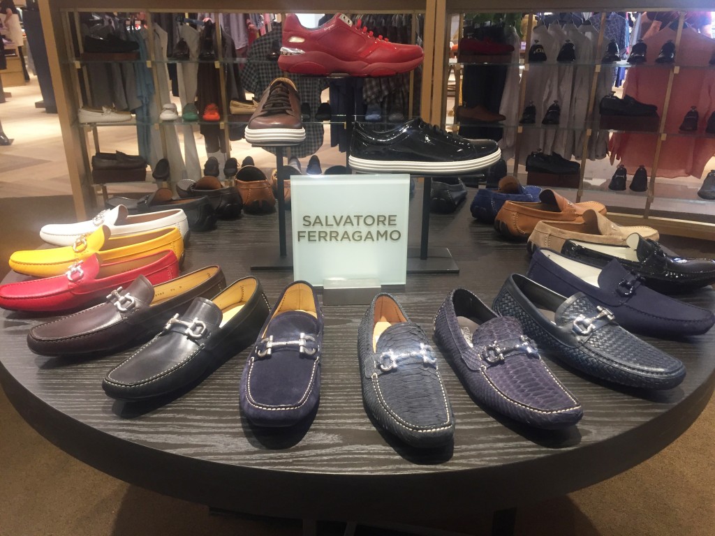 The men's shoe department is the largest in the brand's history. 