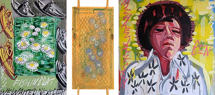 Brooklyn-based democratic painter Steve Keene's paintings are affordably priced and also collectible, showcased at Yard Dog's booth. (Courtesy the artist and gallery)