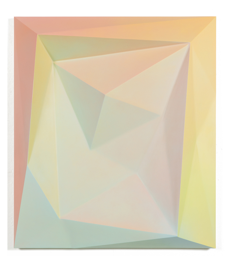 Will Penny's "Gamut Relief VXI RYB Tint," 2014, stocked in the booth of Dallas dealer of the avant-garde Circuit12 Contemporary (Courtesy the artist and gallery)