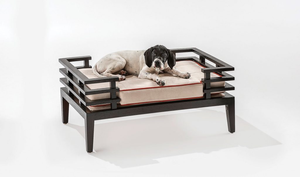 Chocolate pet bed, at Adriana Hoyos Furnishings