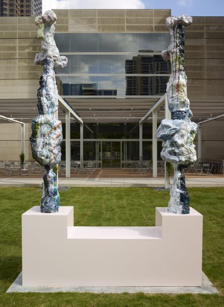Rebecca Warren's "Pas de Deux (Plaza Monument)" at the DMA’s new Eagle Family Plaza