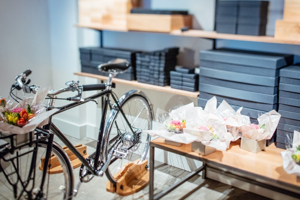 Treats awaited the cyclists post-ride.
