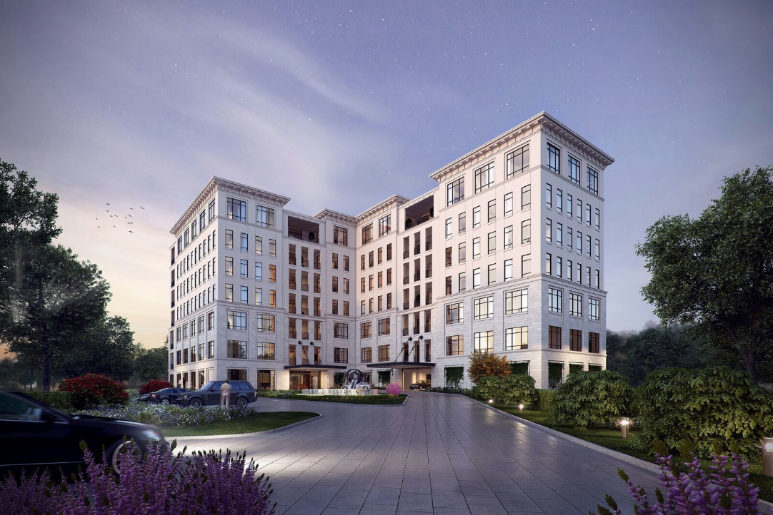 a new memorial park mid rise sets its sights on a posh crowd the