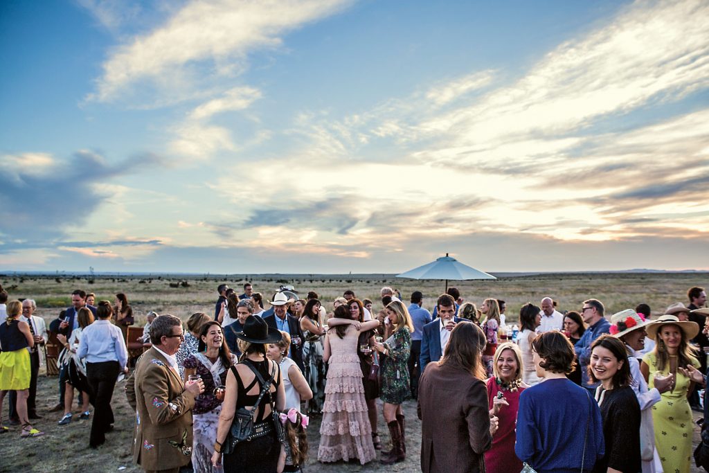One hundred and eight guests gathered in Marfa to fête the couple's nuptials. 