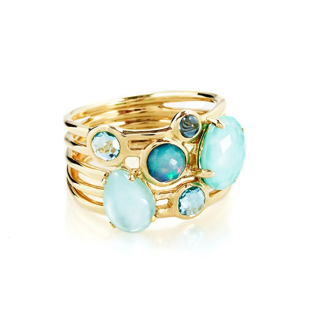 18K Gold Rock Candy Gelato 6-Stone Cluster Ring, $1,995