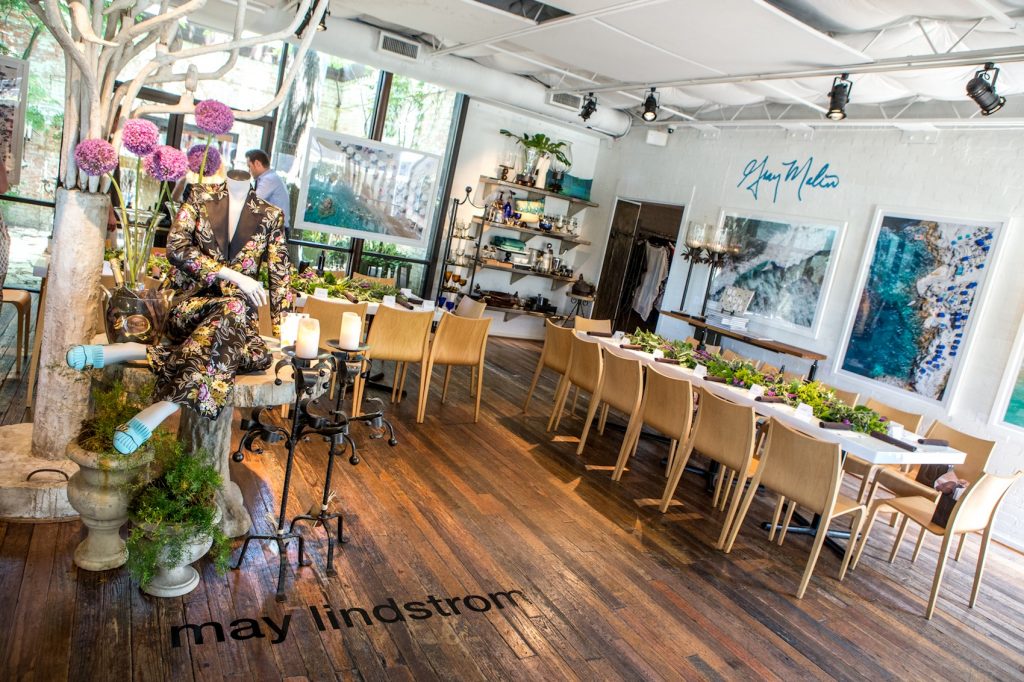 The scene for the May Lindstrom luncheon