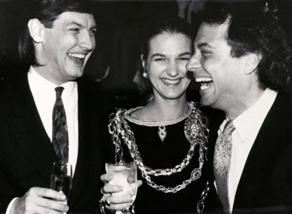Neal Hamil, Holly Moore and Mickey in the 1990s.