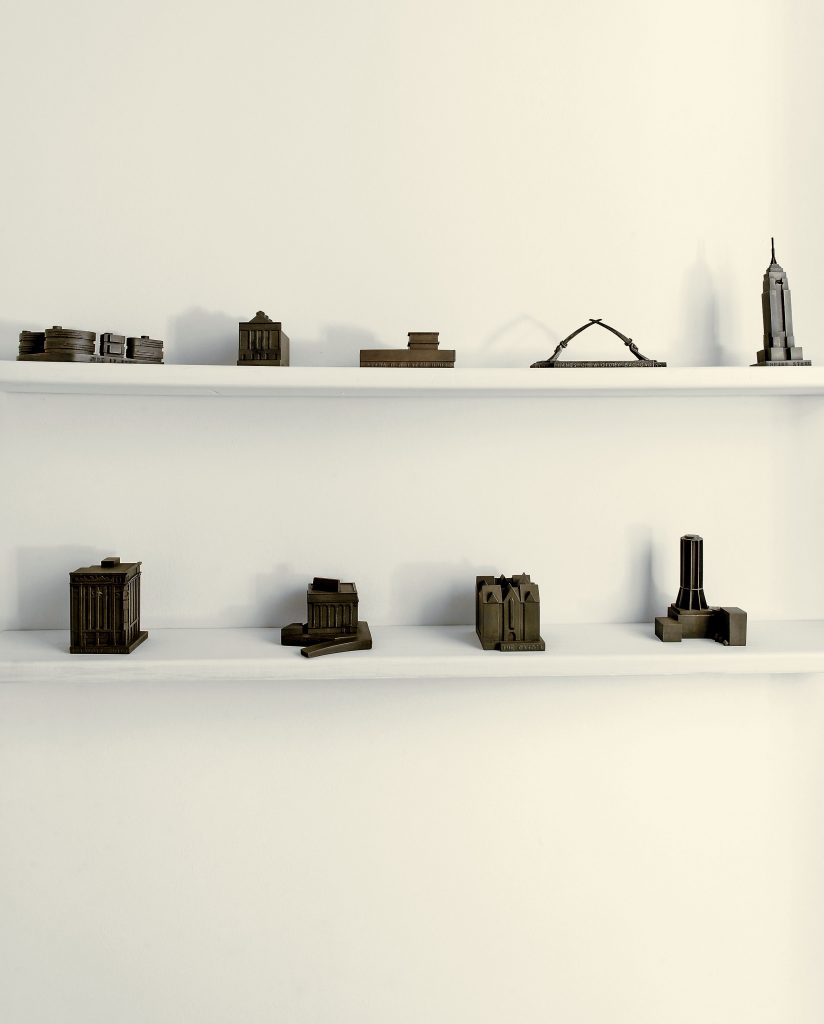 A touch of Surrealism and dark humor in the butler’s pantry: “Buildings of Disaster” series by Boym Partners industrial designers, created around the turn of the millennium.