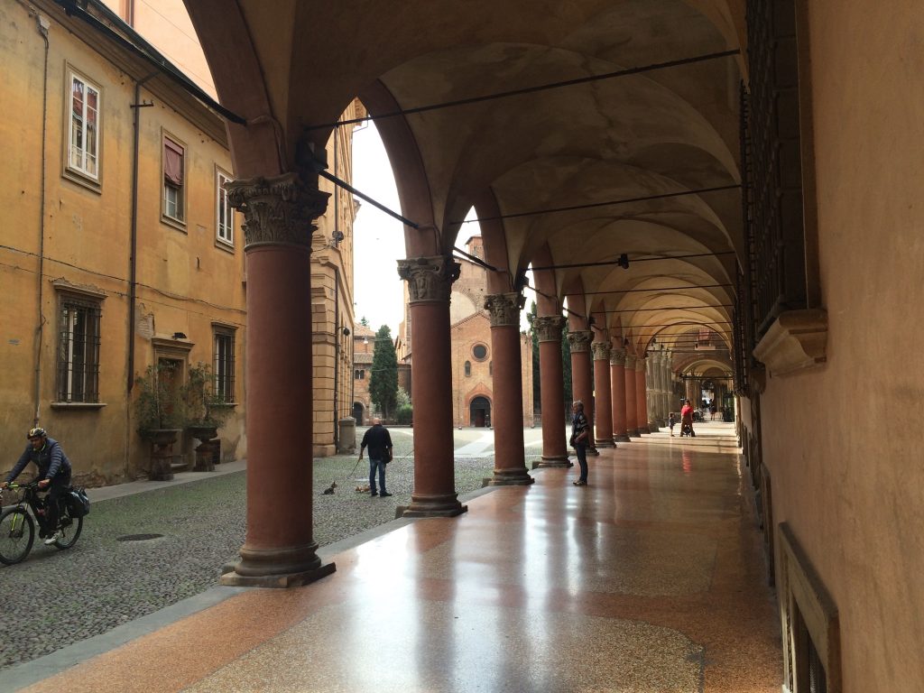 Arcade that takes us toward San Stephano.