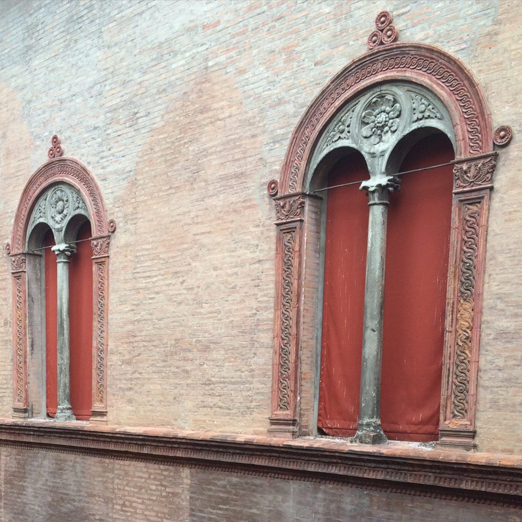 The uniformly fading window coverings caught my eye.