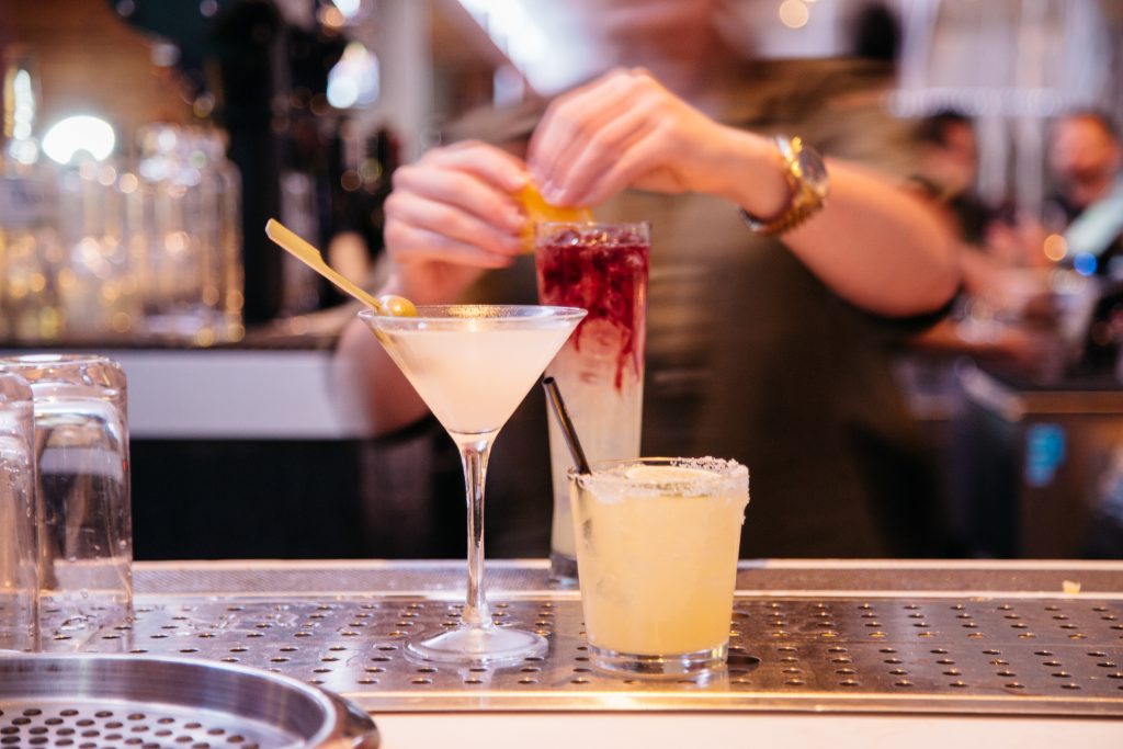 Grab a drink or three. 