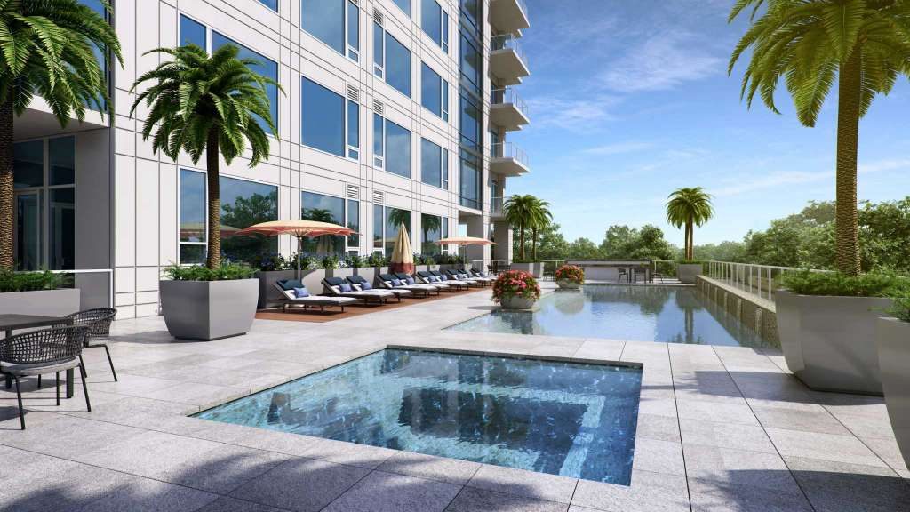 Villa Borghese's dramatic pool makes a big splash.