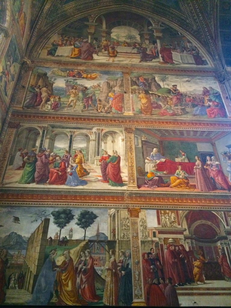 A Domenico Ghirlandaio masterpiece, commissioned in the 15th century by the Tornabuoni family.