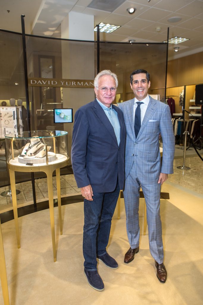 David Yurman and Jim Gold, president and chief merchandising officer of Neiman Marcus, at Neiman Marcus NorthPark (Photo by Rhiannon Lee)