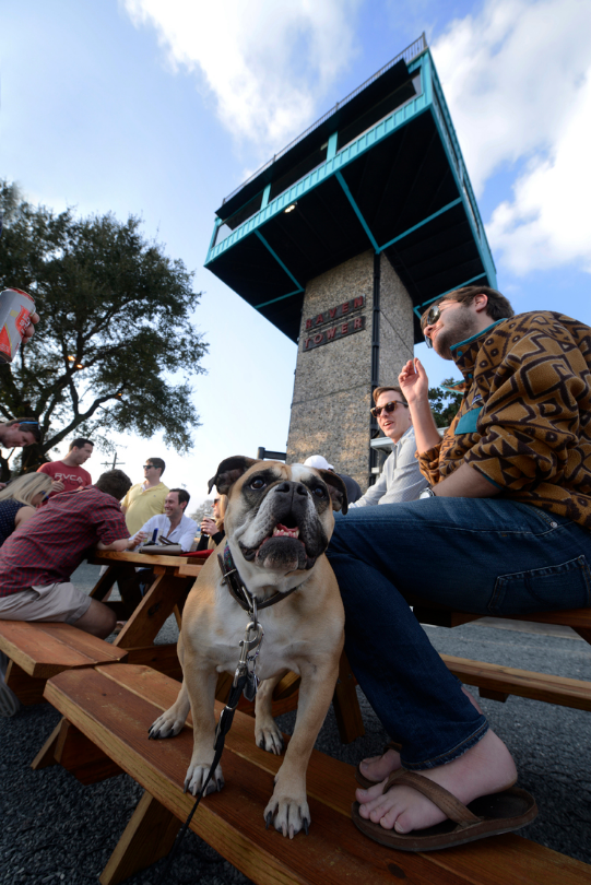 Hang on The Raven Tower's patio, which will soon be occupied by La Macro Food Truck. 