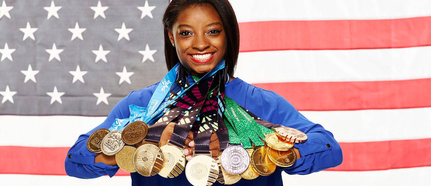 Simone Biles led Texas' domination of the medal stand in the last Olympics.