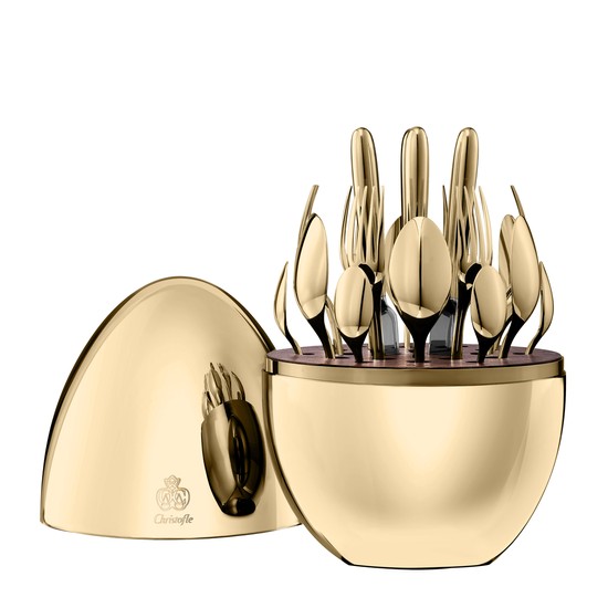 Mood flatware set in gold, $10,000