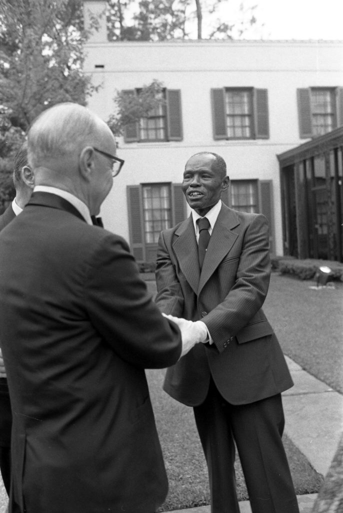 Miss Hogg's former butler Lucius Broadnax returned to greet gala goers.