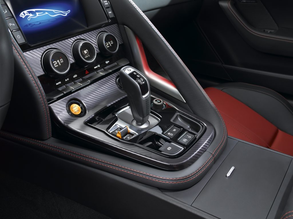 The F-Type's automatic transmission is a work of art.