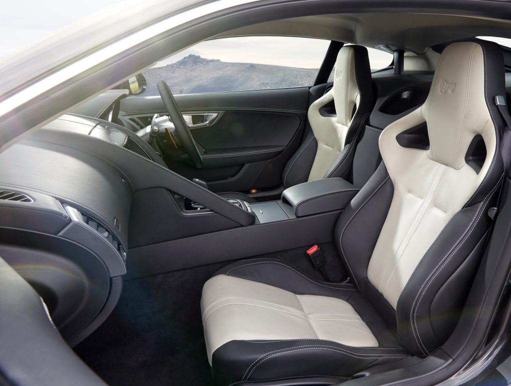 This Jag has a cockpit built for speed.