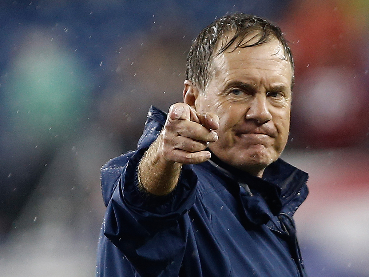 Bill Belichick rain