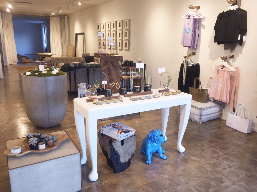 DEFINE living offers various products in its new retail space. 